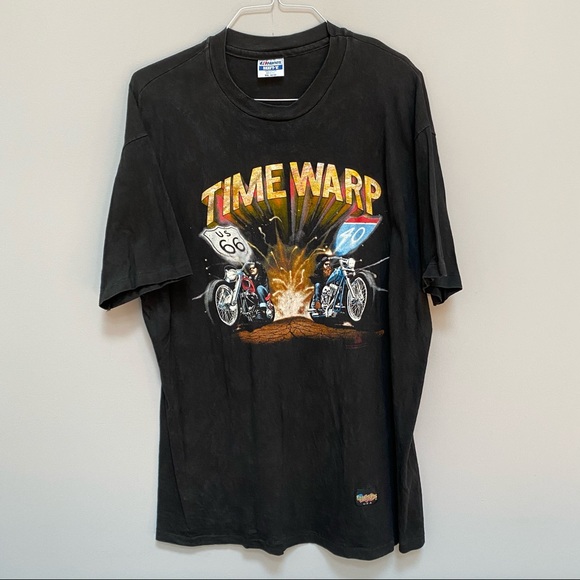 Very Rare Vintage Time Warp Easyriders T-Shirt - Picture 2 of 5